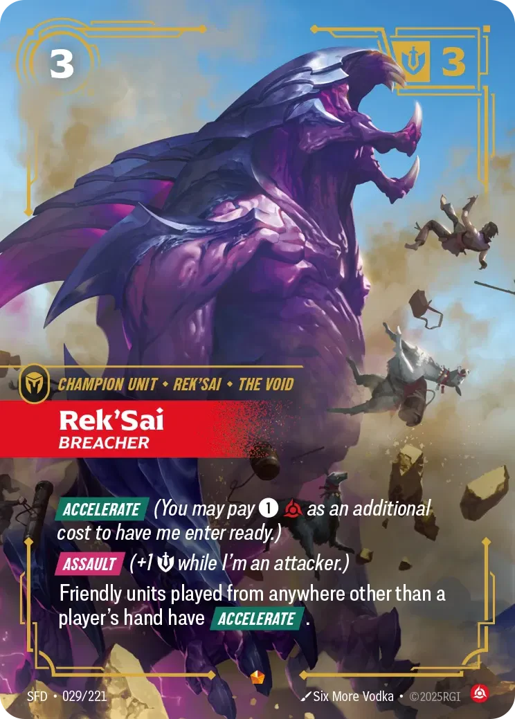 Rek'Sai - Breacher - 029/221 (SFD) Epic