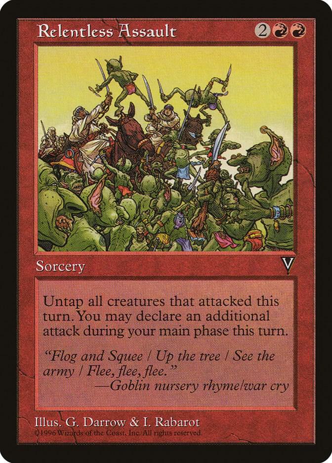 Relentless Assault (VIS-R) Light Play