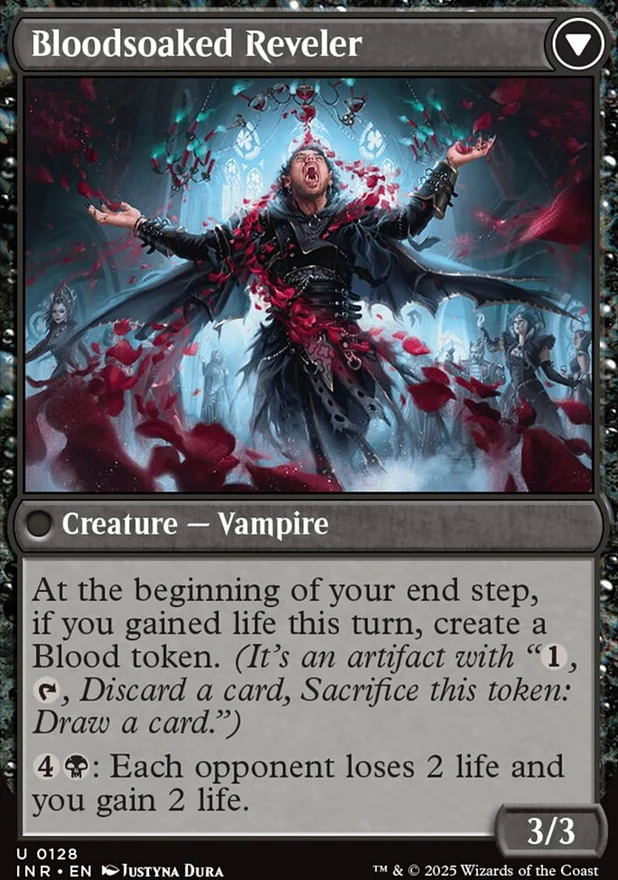 Restless Bloodseeker // Bloodsoaked Reveler [ #0128 ] (INR-U) - Image 2
