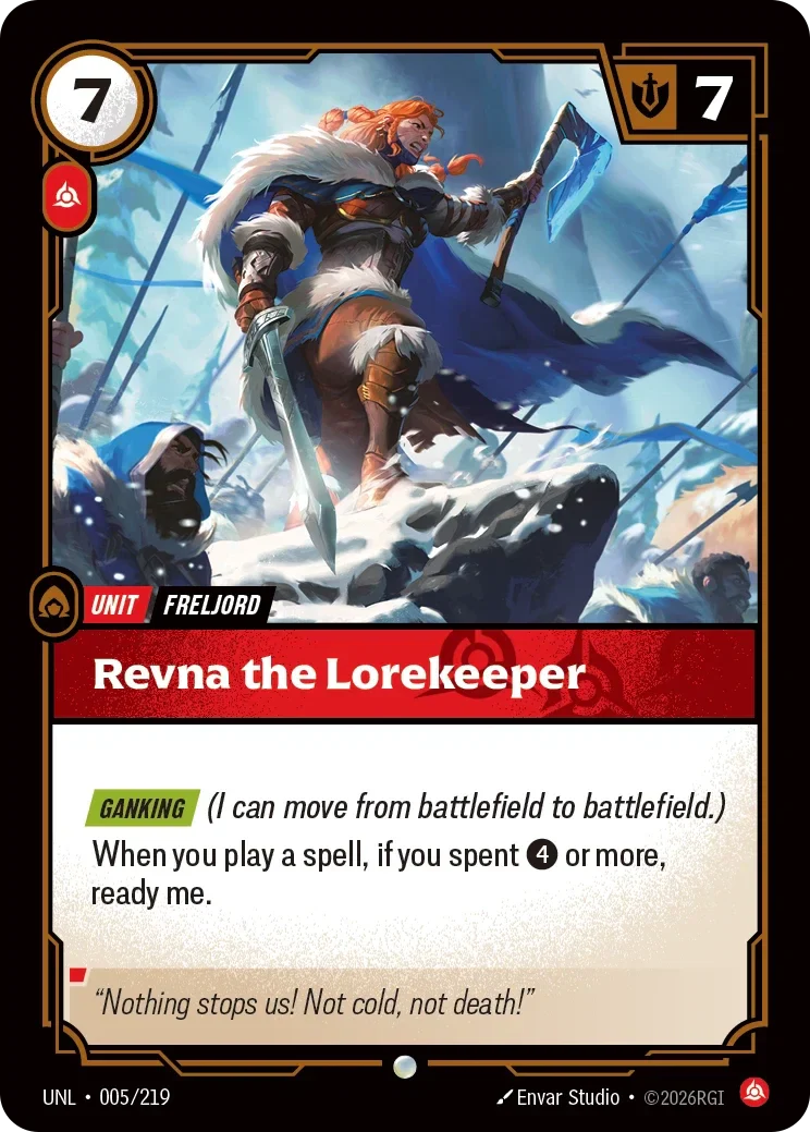Revna the Lorekeeper - 005/219 (UNL)  Common