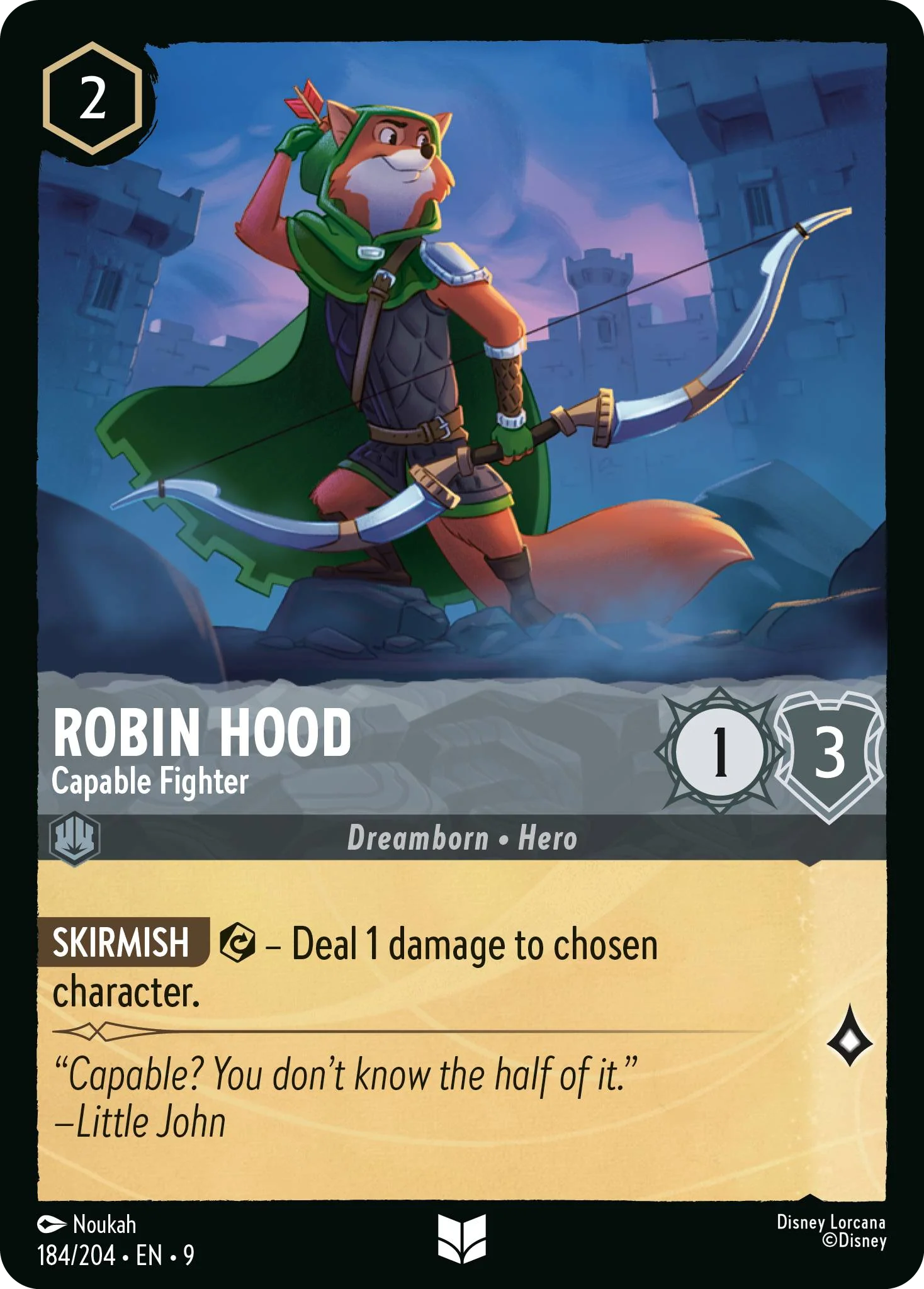 Robin Hood - Capable Fighter (Fabled - 184/204)  Uncommon