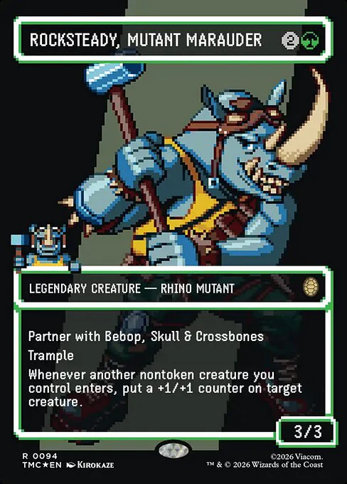 Rocksteady, Mutant Marauder [ #0094 Borderless Surge Foil ] (TMC-R)