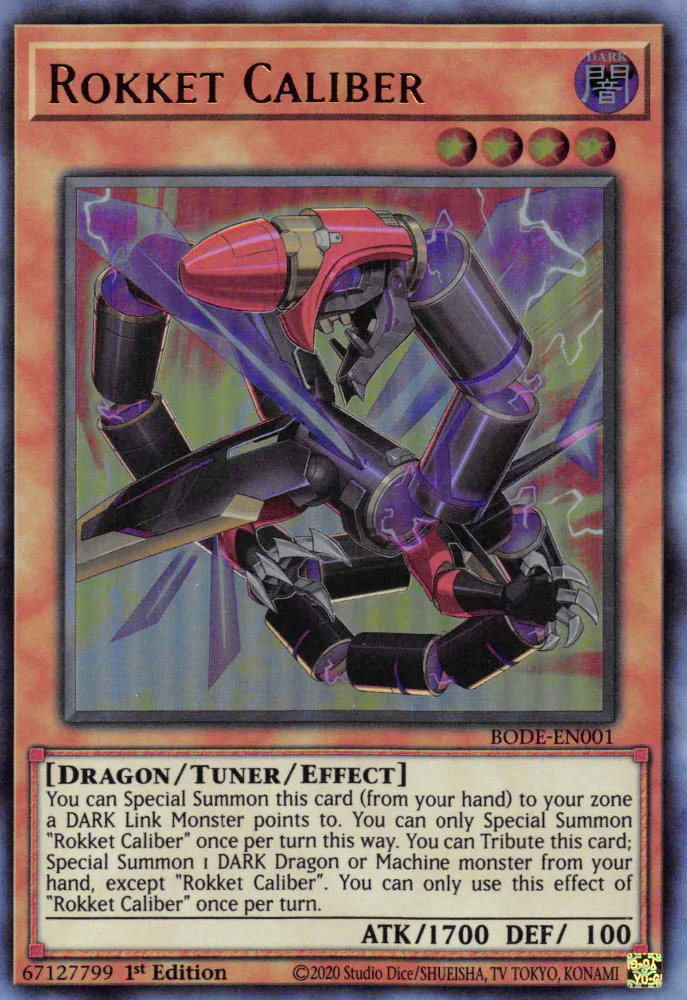 Rokket Caliber (BODE-EN001) Ultra Rare - Near Mint 1st Edition