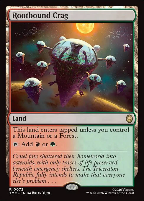 Rootbound Crag [ #0072 Surge Foil ] (TMC-R)