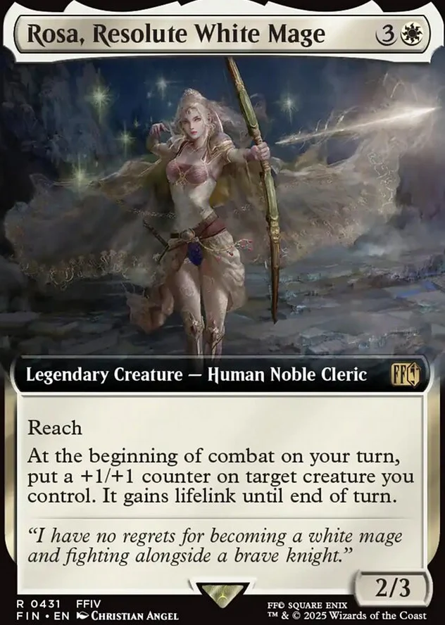 Rosa, Resolute White Mage [ #0431 Extended Art ] (FIN-R)