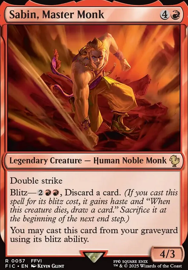 Sabin, Master Monk [ #0057 ] (FIC-R)