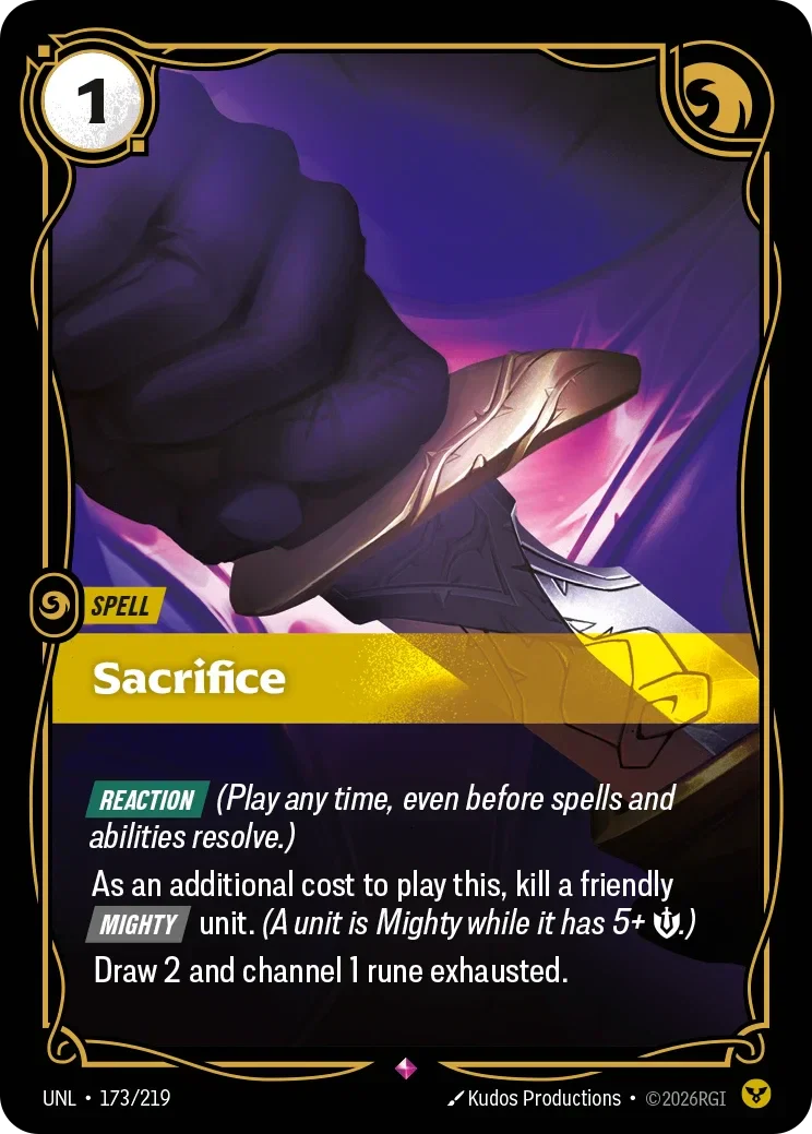 Sacrifice - 173/219 (UNL)  Rare