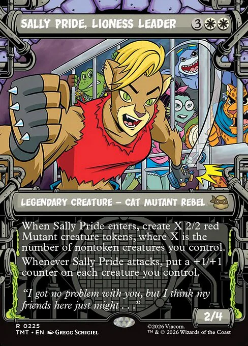Sally Pride, Lioness Leader [ #0225 Sewer Frame Showcase ] (TMT-R) - Image 2
