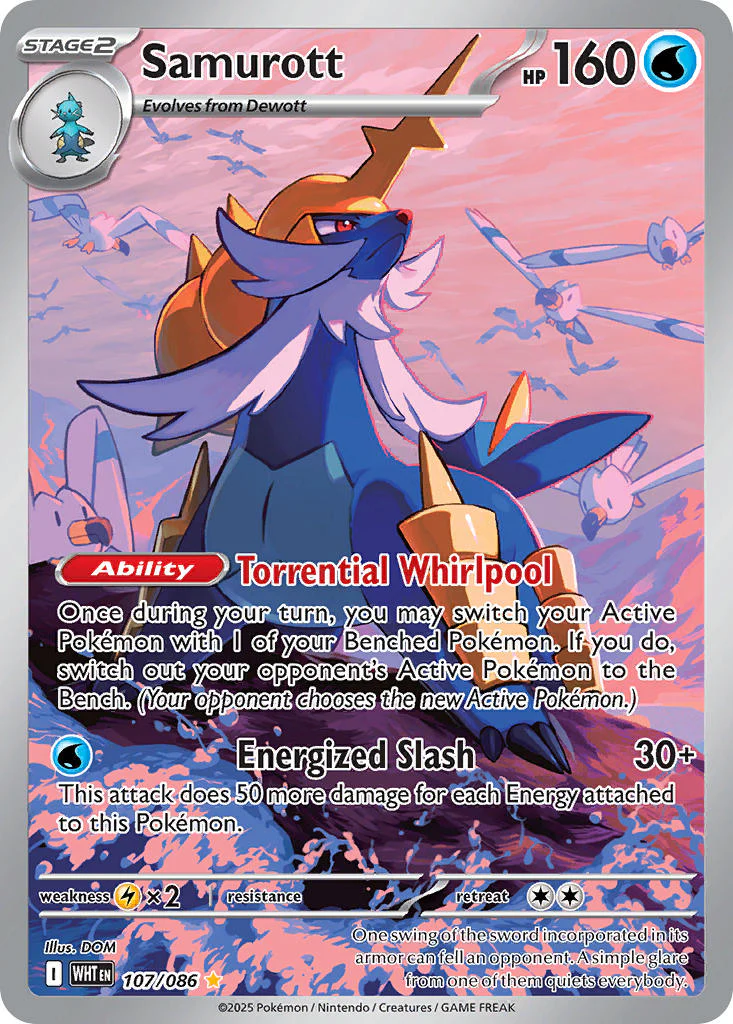 Samurott - 107/086 (WHT) Illustration Rare