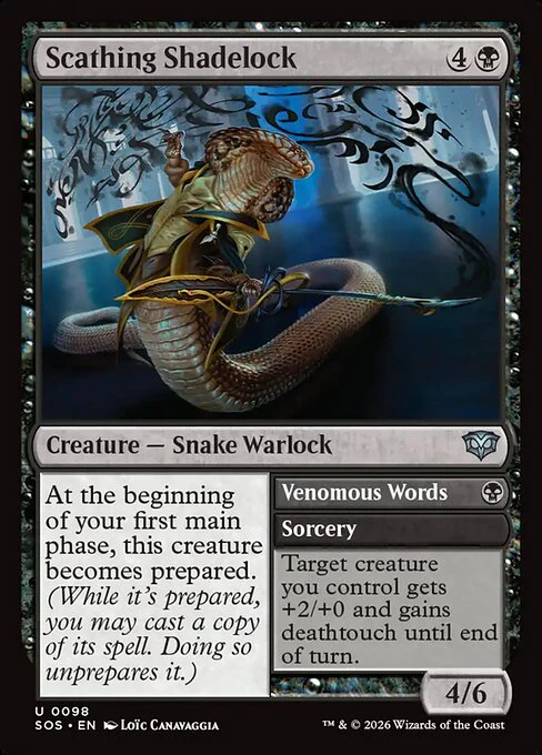 Scathing Shadelock // Venomous Words [ #0098 ] (SOS-U)