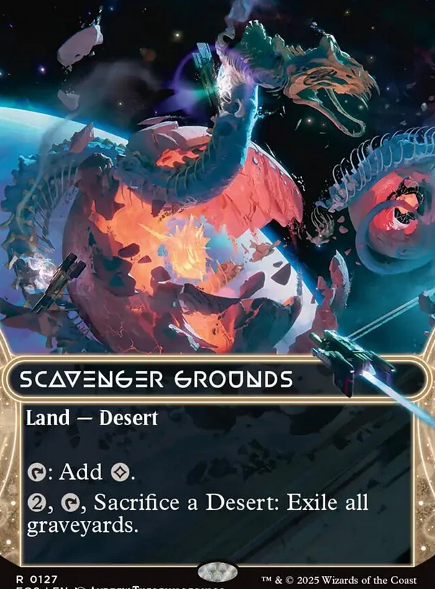 Scavenger Grounds [ #0127 Galaxy Foil Borderless Stellar Sights ] (EOS-R)