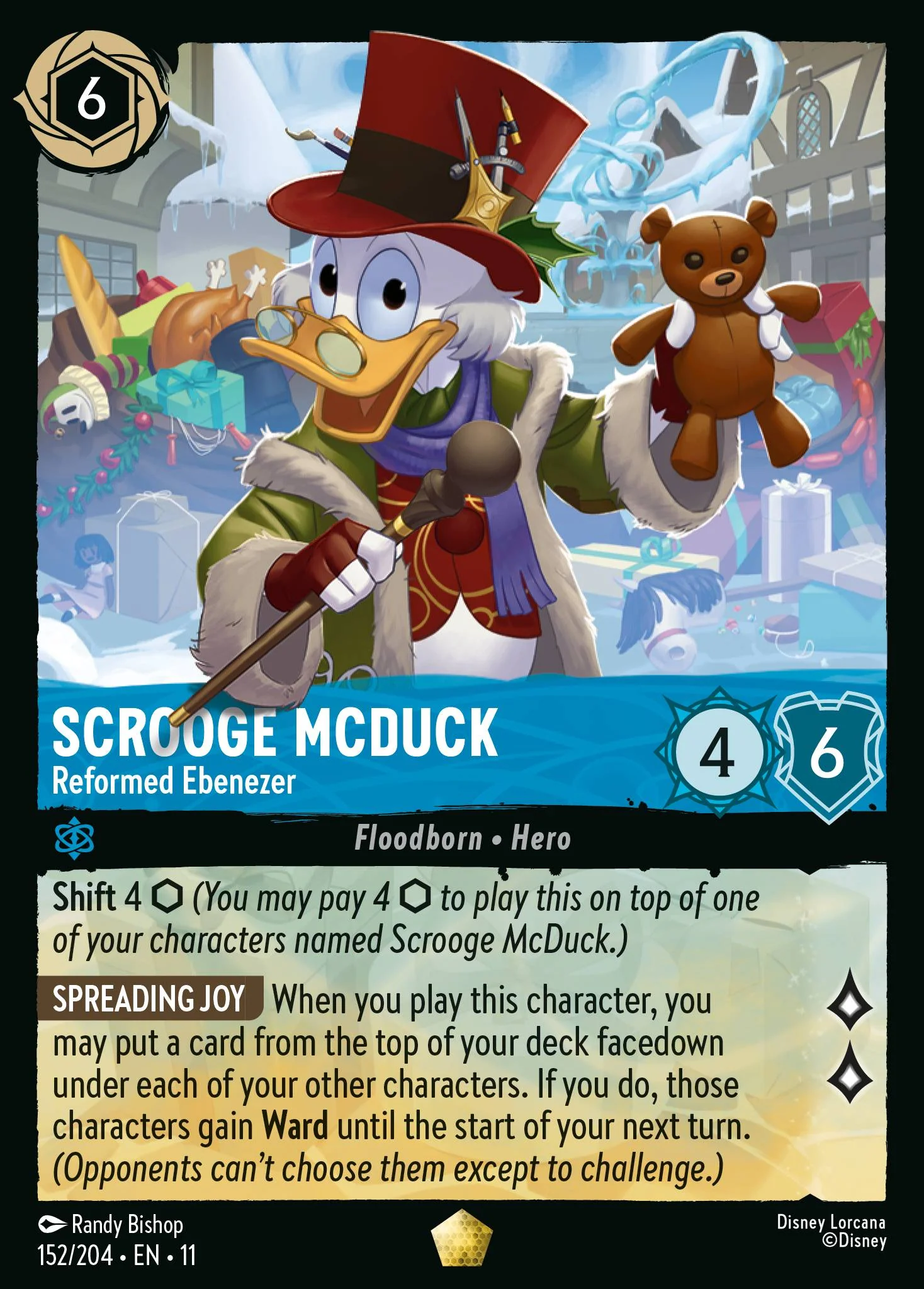 Scrooge McDuck - Reformed Ebenezer (152/204 - Winterspell)  Legendary