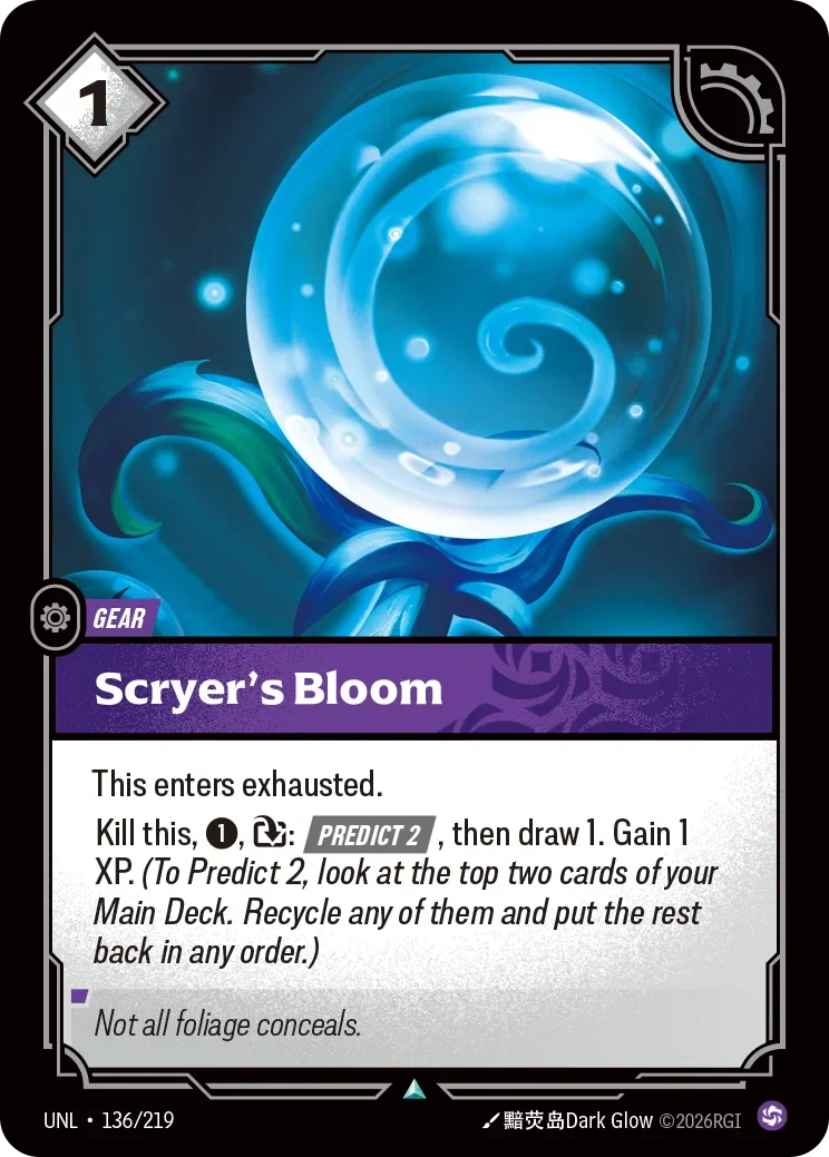 Scryer's Bloom - 136/219 (UNL)  Uncommon