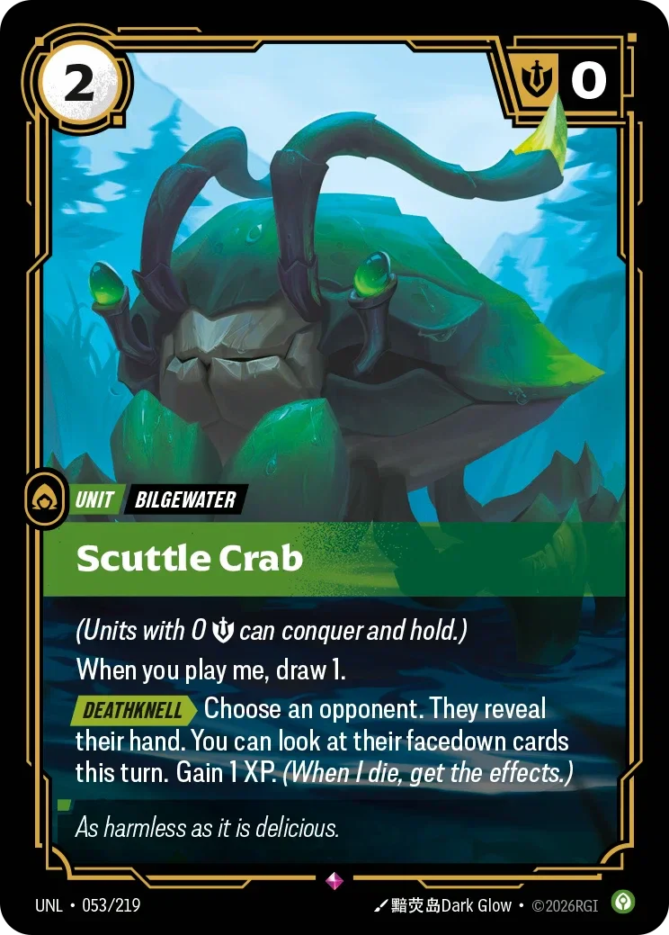 Scuttle Crab - 053/219 (UNL)  Rare