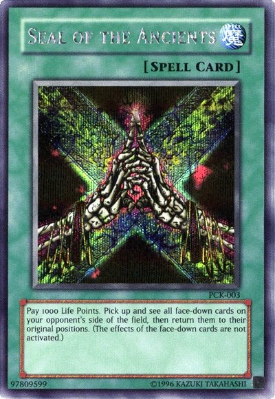 Seal of the Ancients (PCK-EN003) Prismatic Secret Rare - Near Mint Unlimited