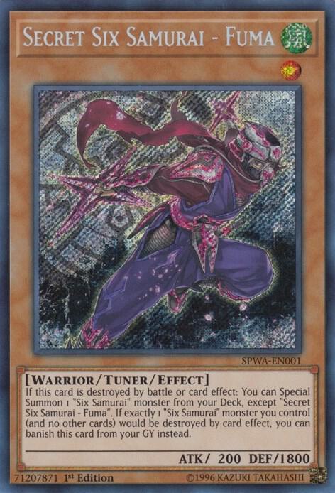 Secret Six Samuai - Fuma (SPWA-EN001) 1st Edition - Near Mint