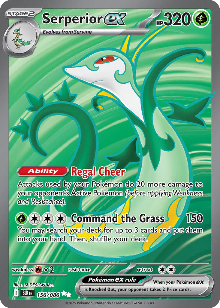 Serperior ex - 156/086 (BLK) Secret Rare