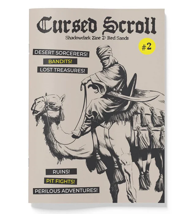 Shadowdark RPG - Cursed Scroll Zine Vol. 2: Red Sands
