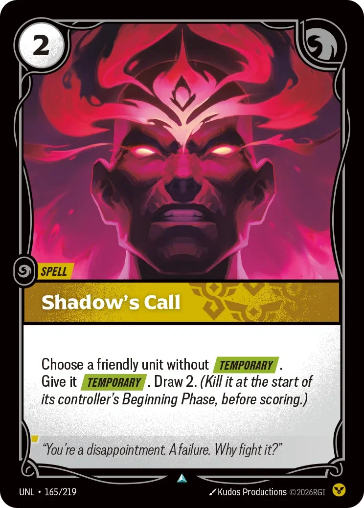 Shadow's Call - 165/219 (UNL)  Uncommon