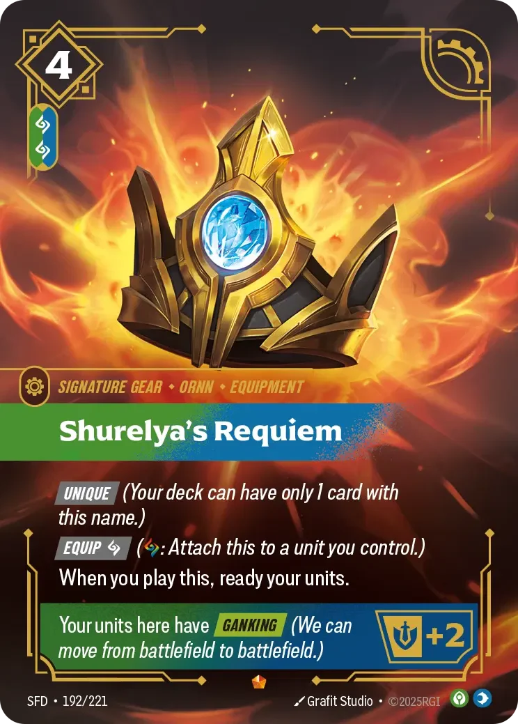 Shurelya's Requiem - 192/221 (SFD) Epic