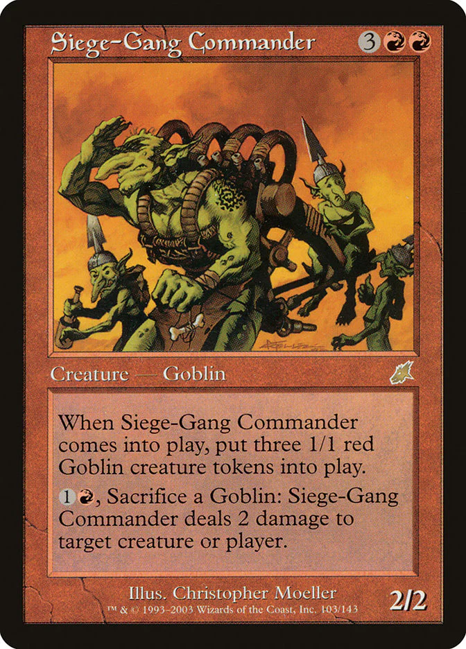Siege-Gang Commander (SCG-R) Moderate Play