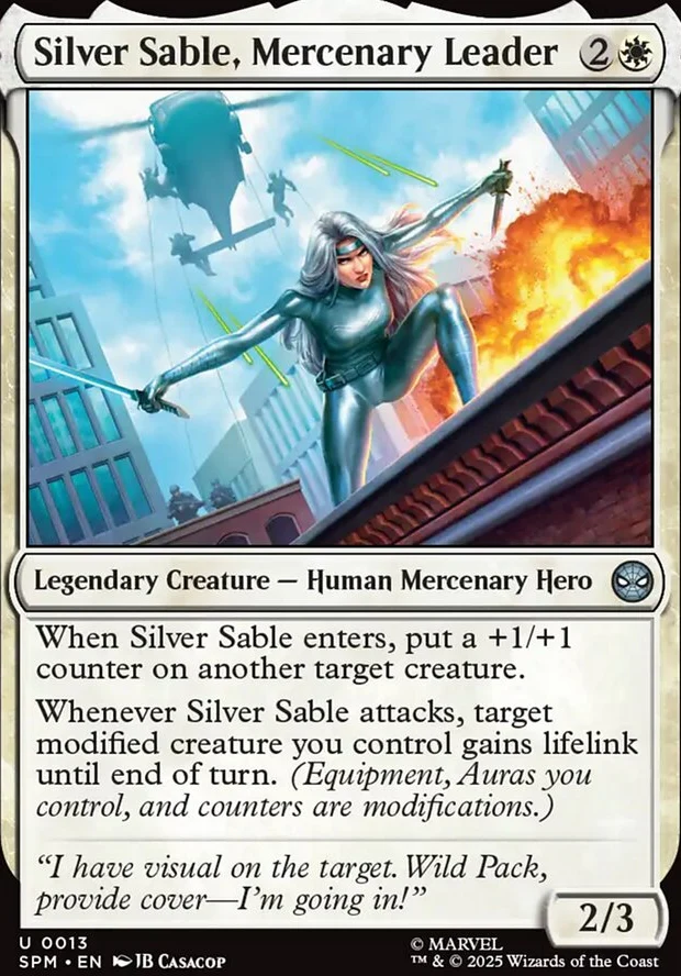 Silver Sable, Mercenary Leader [ #0013 ] (SPM-U) - Image 2