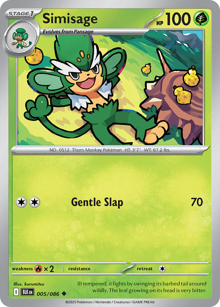 Simisage (Poke Ball Pattern) - 005/086 (BLK) Uncommon