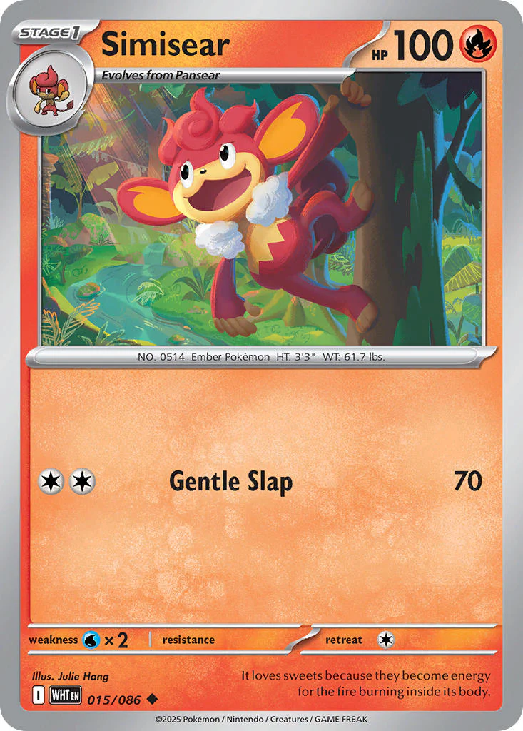 Simisear (Master Ball Pattern) - 015/086 (WHT) Uncommon