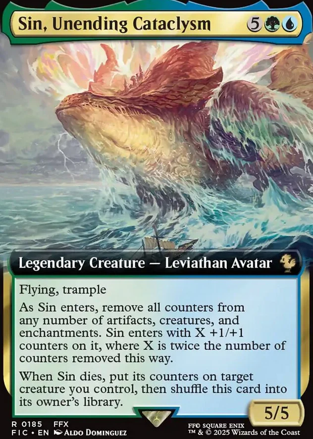 Sin, Unending Cataclysm [ #0185 Extended Art ] (FIC-R)