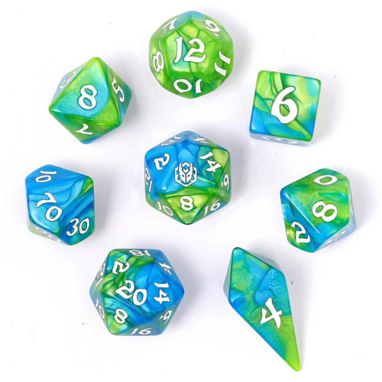 Sirius Dice: 7-set Verdent Stream