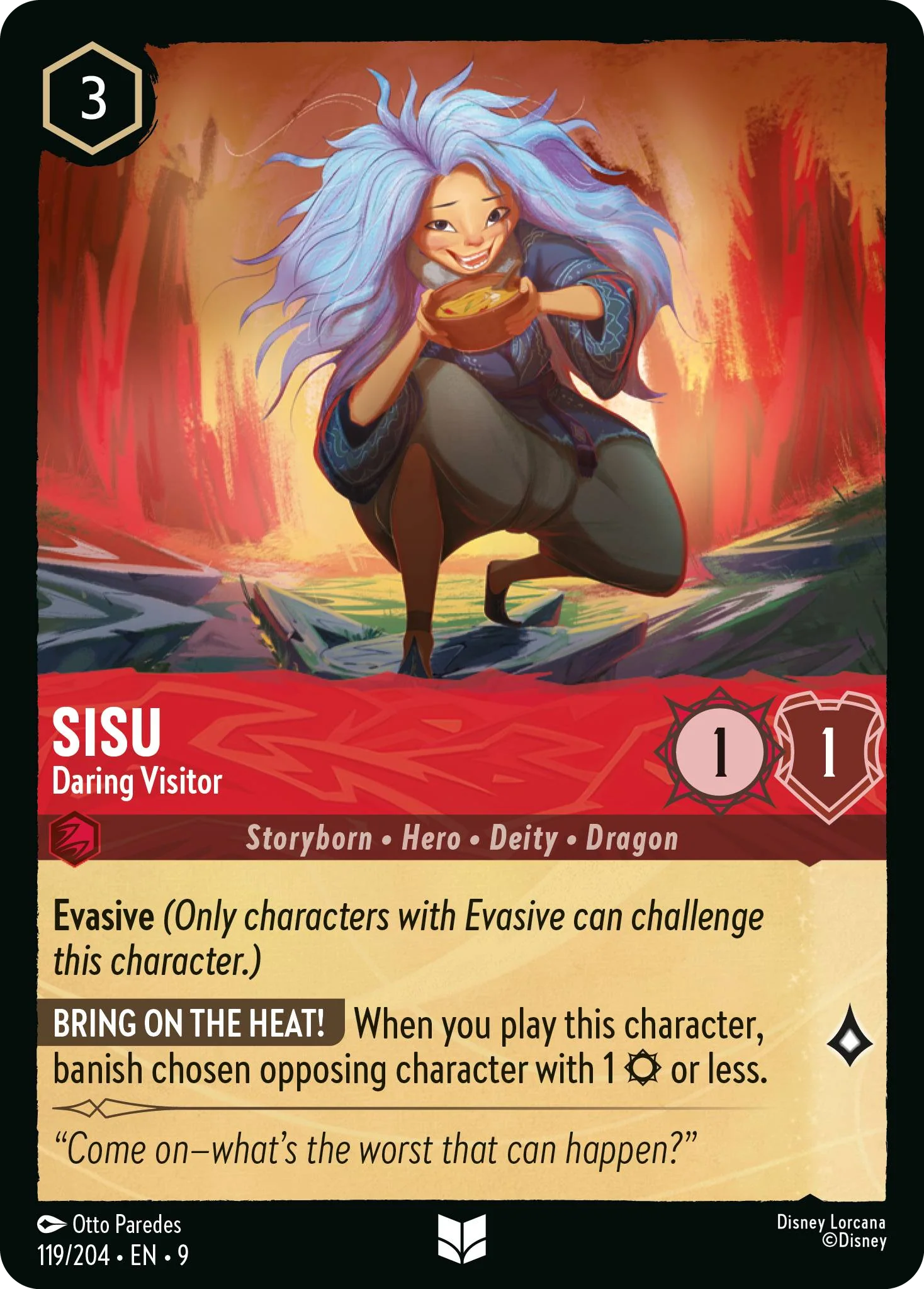 Sisu - Daring Visitor (Fabled - 119/204)  Uncommon