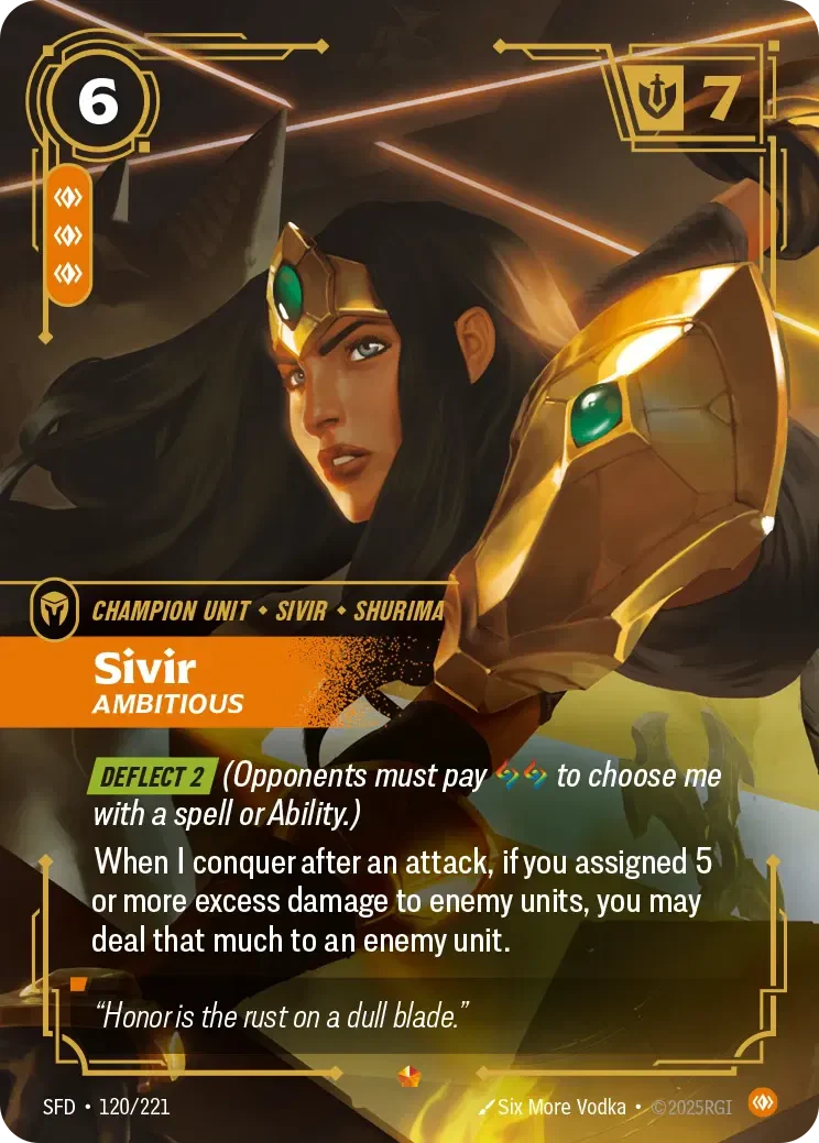 Sivir - Ambitious - 120/221 (SFD) Epic