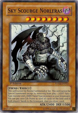 Sky Scourge Norleras (FOTB-EN022) Super Rare - Near Mint Unlimited