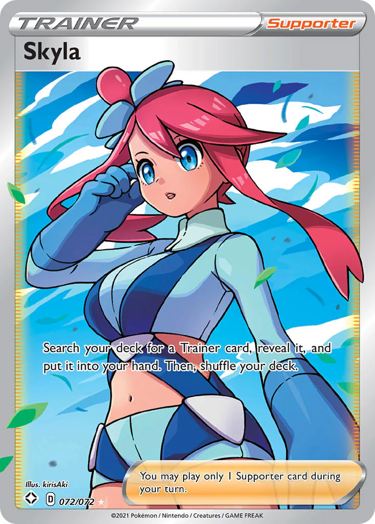 Skyla (Full Art) - 072/072 (SHF) Ultra Rare - Near Mint Holofoil