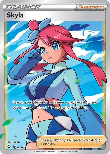Skyla (Full Art) - 072/072 (SHF) Ultra Rare - Near Mint Holofoil - Image 2