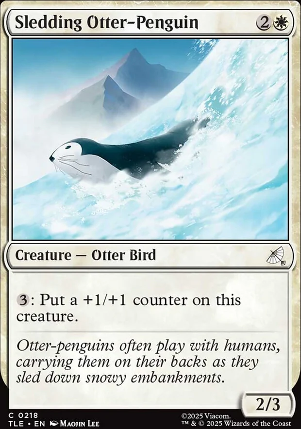 Sledding Otter-Penguin [ #0218 ] (TLE-C) - Image 2