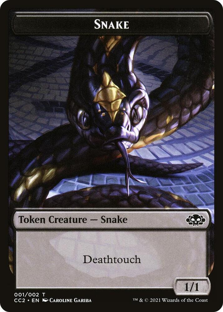 Snake // Zombie Double-Sided Token (CC2-R)