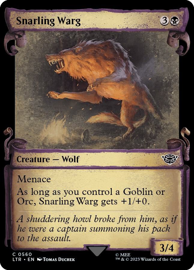 Snarling Warg [#0560 Showcase Scrolls] (LTR-C)