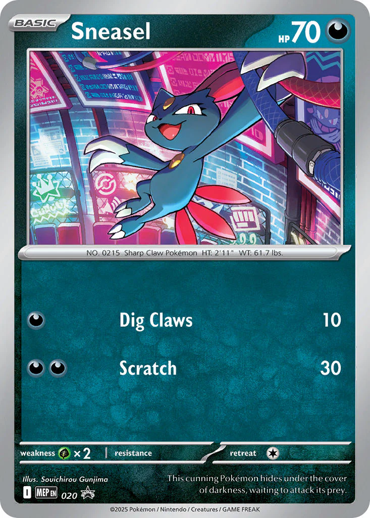 Sneasel (Cosmos Holo) - 020 (MEP) Promo