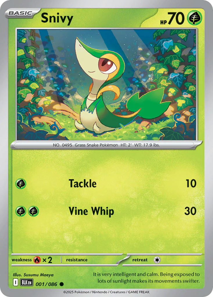 Snivy (Master Ball Pattern) - 001/086 (BLK) Common