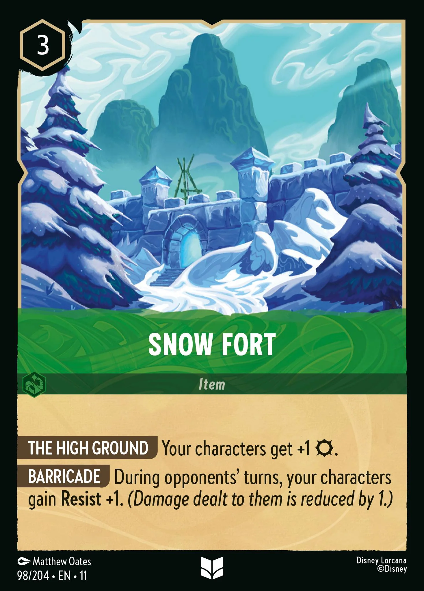 Snow Fort (098/204 - Winterspell)  Uncommon