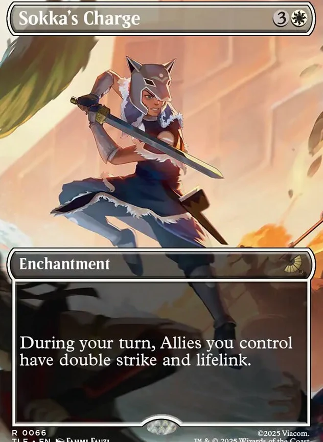 Sokka's Charge [ #0066 Borderless ] (TLE-R) - Image 2