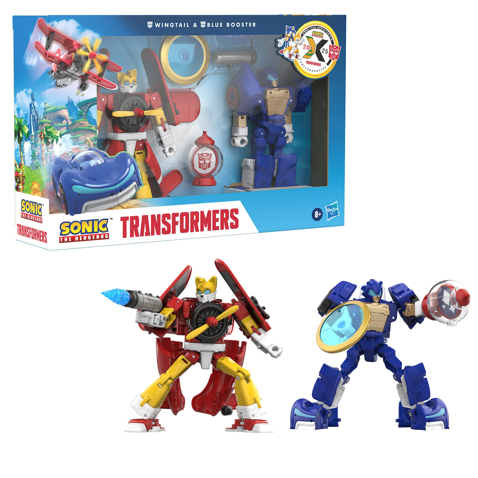Sonic the Hedgehog x Transformers: Wingtail & Blue Booster