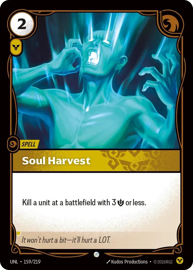 Soul Harvest - 159/219 (UNL)  Common