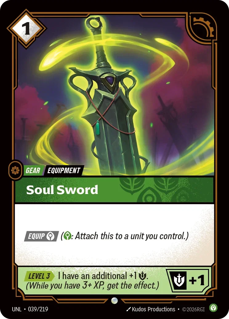 Soul Sword - 039/219 (UNL)  Common