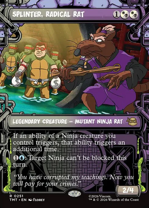 Splinter, Radical Rat [ #0251 Sewer Frame Showcase ] (TMT-R)