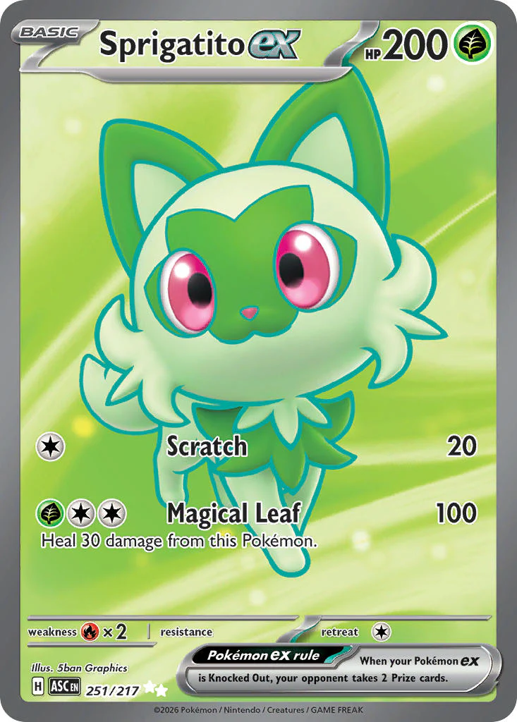 Sprigatito ex - 251/217 (ASC) Ultra Rare