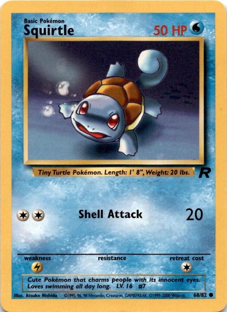 Squirtle - 068/082 (TR) Common - Light Play Unlimited