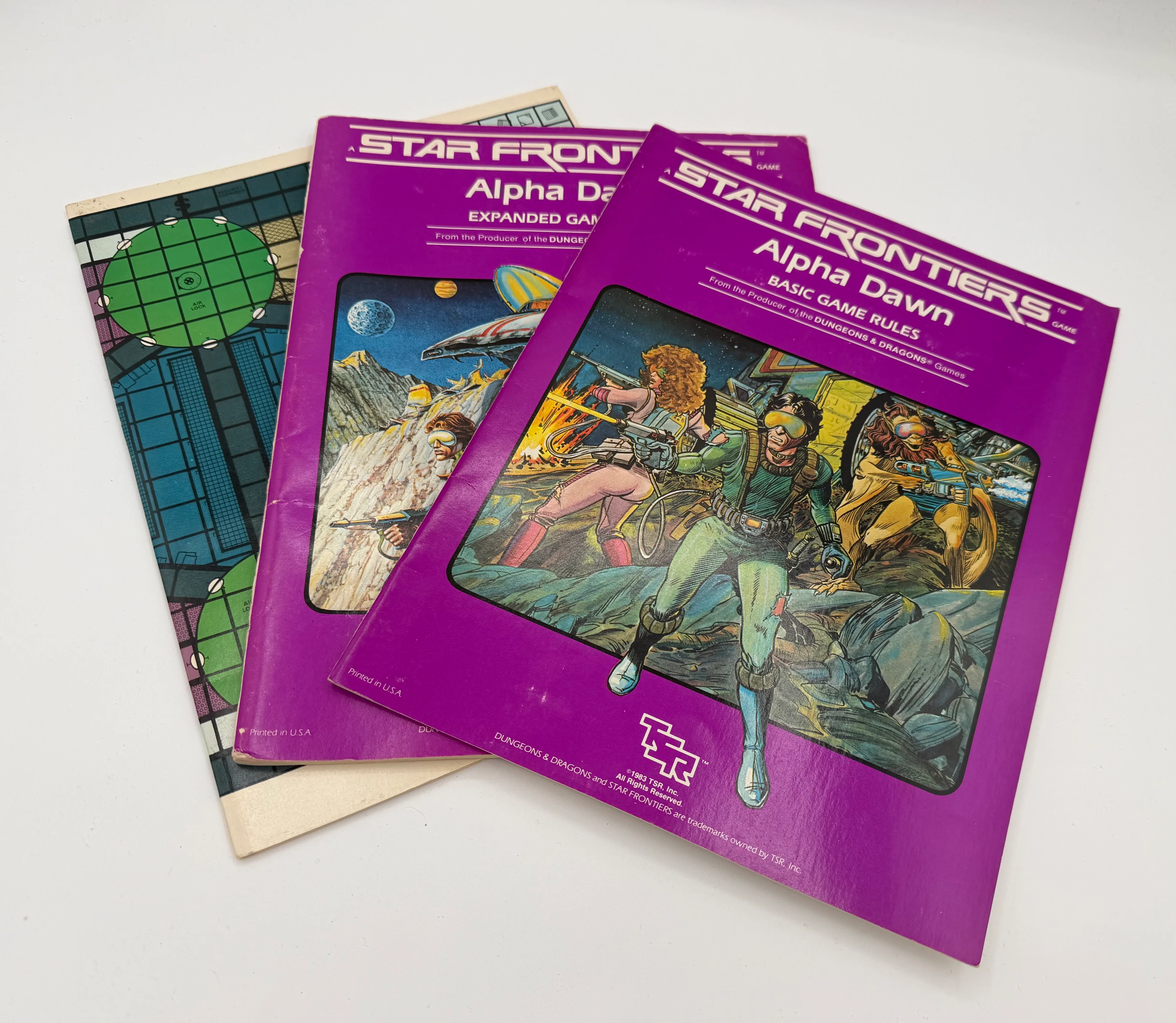Star Frontiers RPG Alpha Dawn Core Rules Box Set (USED) Incomplete