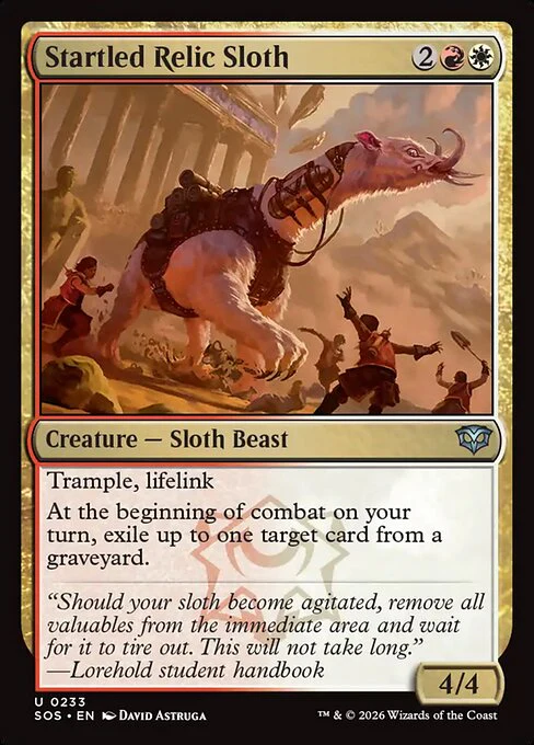 Startled Relic Sloth [ #0233 ] (SOS-U)